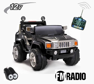 PEKECARS HUMMER STYLE 12V NEGRO 